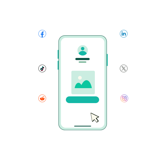 Screenshot of the app biolink editing page